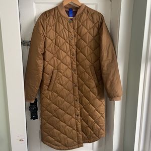 Kit & Ace gold/tan quilted jacket. Size small.